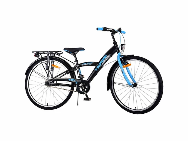 Volare thombike kinderfiets jongens 26 inch zwart blauw 3 versnellingen - afbeelding 3 van  4