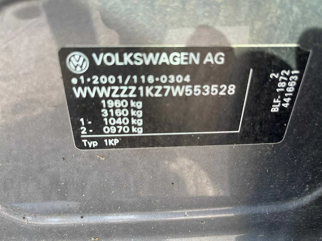 Volkswagen - 2007 - golf plus - 1.6 fsi comfortline - 25-tp-bz - 2007 - afbeelding 20 van  45