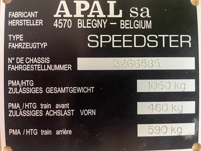 Volkswagen - apal 356 speedster - oldtimer - afbeelding 8 van  16