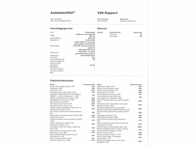 Volkswagen caddy cargo 2.0 tdi automaat 2024 origineel nl, v-44-hnn - afbeelding 16 van  25