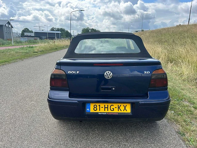 Volkswagen golf cabriolet 2.0 highline 2001 | 81-hg-kx i - afbeelding 11 van  16