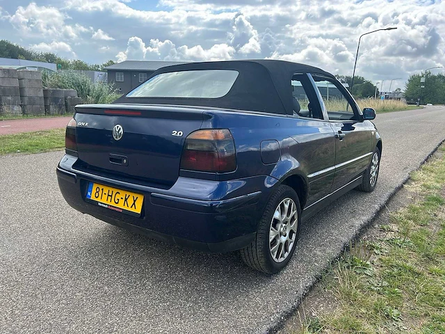 Volkswagen golf cabriolet 2.0 highline 2001 | 81-hg-kx i - afbeelding 12 van  16