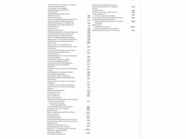 Volkswagen golf gte 1.4 ehybrid phev 245pk automaat 2021 - afbeelding 13 van  23