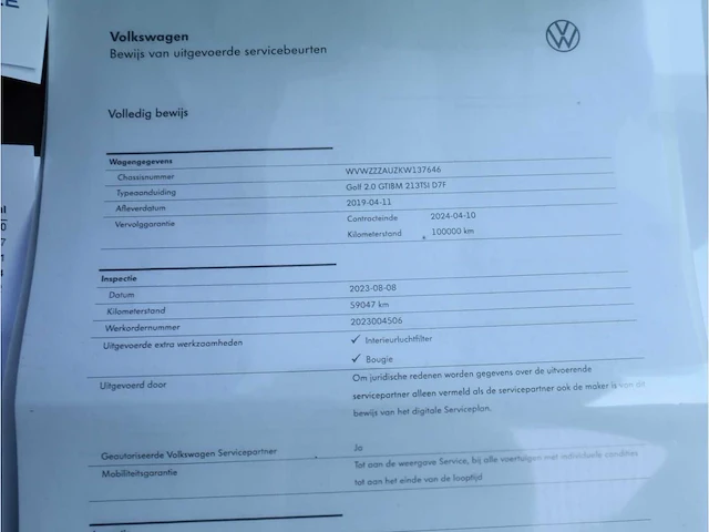 Volkswagen golf gti tcr 2.0 tsi 290pk automaat 2019, glr-19-l - afbeelding 24 van  36