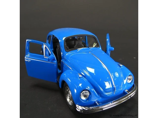 Volkswagen kever blauw - afbeelding 4 van  5