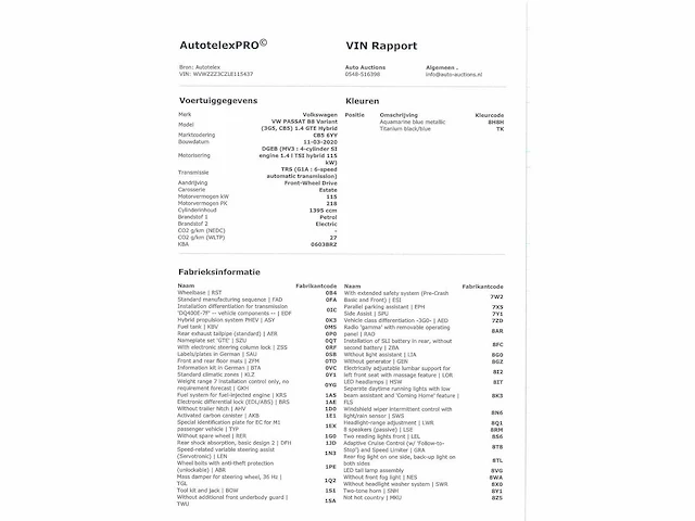 Volkswagen passat variant gte 1.4 tsi phev 218pk automaat 2020 - afbeelding 8 van  19