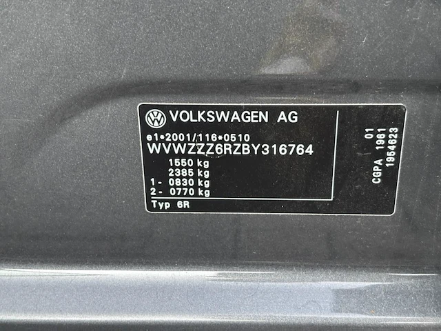 Volkswagen polo 1.2i trendline, 2011 - afbeelding 18 van  33
