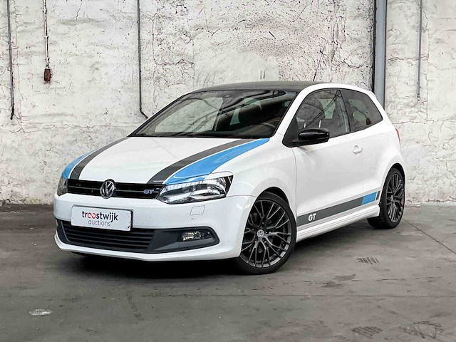 Volkswagen polo 1.4 tsi bluegt (wrc livery) 140pk 2013, ph-445-x - afbeelding 1 van  34