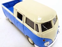Volkswagen t1 doka pick-up blauw-beige - afbeelding 5 van  5