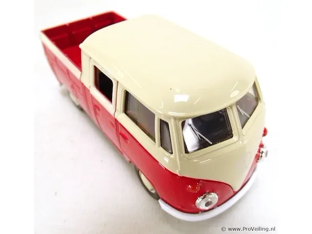 Volkswagen t1 doka pick-up rood-beige - afbeelding 5 van  5