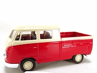 Volkswagen t1 doka pick-up rood-beige