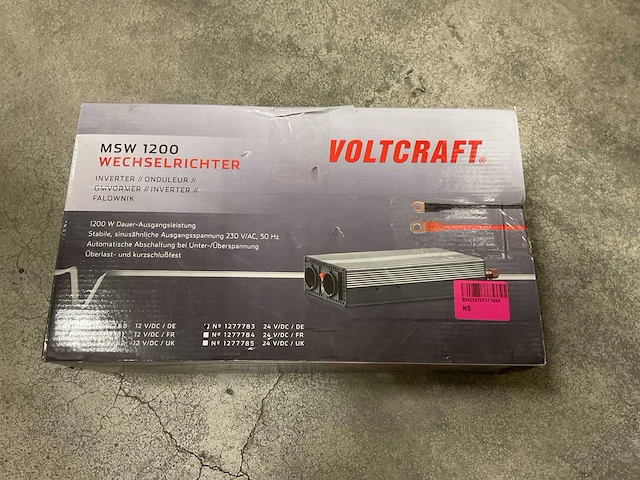 Voltcraft msw 1200 1277783 omvormer - afbeelding 1 van  1