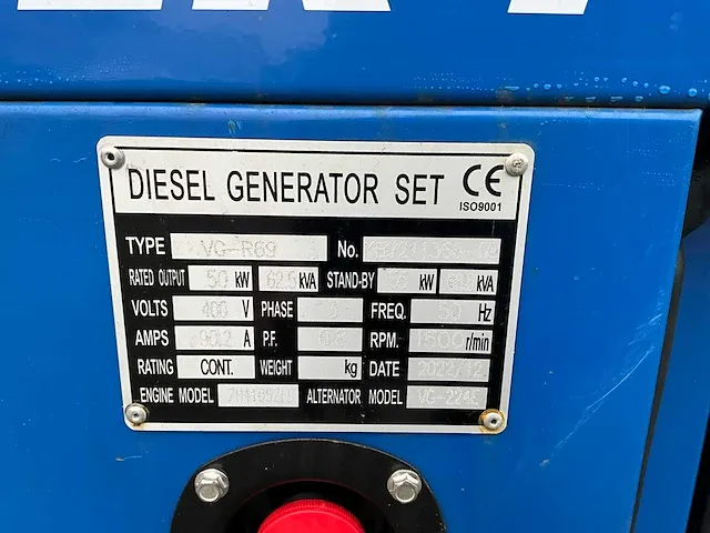 Voltz vg-r69 noodstroomaggregaat diesel 69 kva - afbeelding 8 van  16