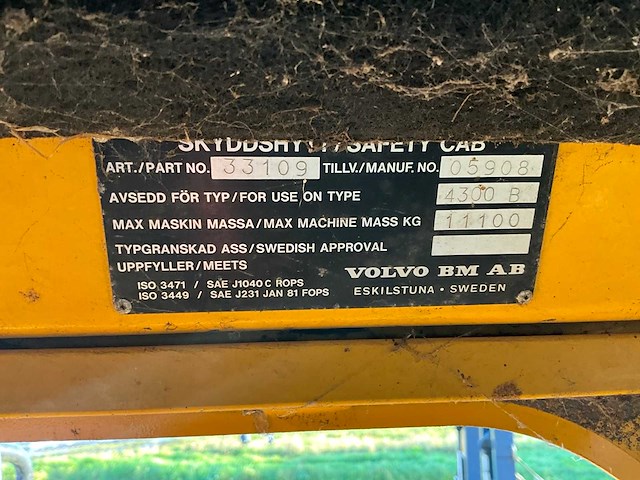 Volvo bm 4300b shovel - afbeelding 26 van  35