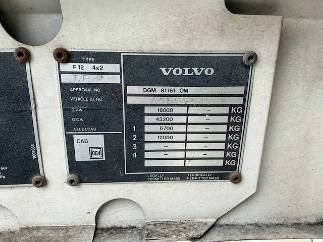 Volvo f12 intercooler truck 1990 - afbeelding 18 van  39