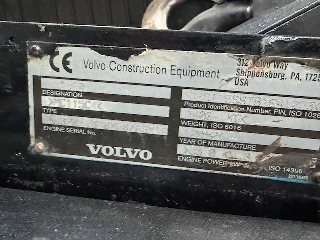 Volvo mc 115 c shovel hydraulische snelwisselverwarming - afbeelding 3 van  11