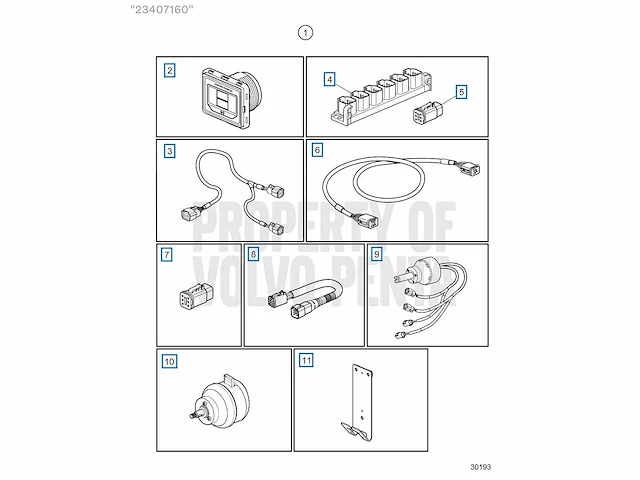 Volvo penta evc main station steering kit twin engine ips - 23407160 - afbeelding 1 van  7