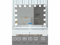 Vonato - glossy white - kaptafel met verlichting - dressing table - afbeelding 28 van  30