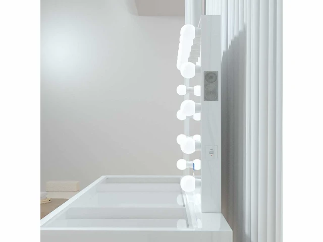 Vonato - glossy white - kaptafel met verlichting - dressing table - afbeelding 30 van  30