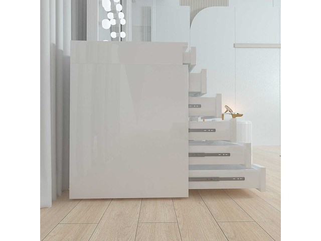 Vonato - glossy white - kaptafel met verlichting - dressing table - afbeelding 29 van  30