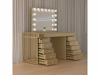 Vonato - gold - kaptafel met verlichting - dressing table - afbeelding 16 van  33