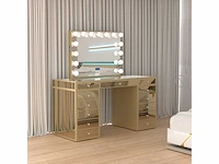 Vonato - gold - kaptafel met verlichting - dressing table - afbeelding 31 van  33