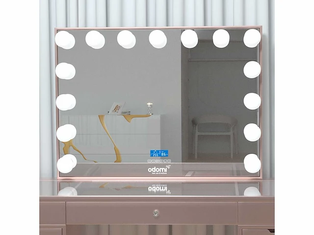 Vonato - rose - kaptafel met verlichting - dressing table - afbeelding 27 van  30