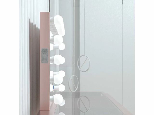 Vonato - rose - kaptafel met verlichting - dressing table - afbeelding 30 van  30