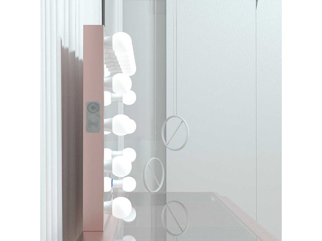 Vonato - rose - kaptafel met verlichting - dressing table - afbeelding 11 van  30