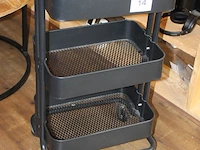 Voorraadwagen ikea met drie schappen afm. 44 x 30 x 79 cm. - afbeelding 2 van  2