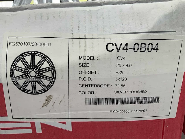 Vossen monoblock cv4-0b04 aluminium velg (4x) - afbeelding 8 van  8