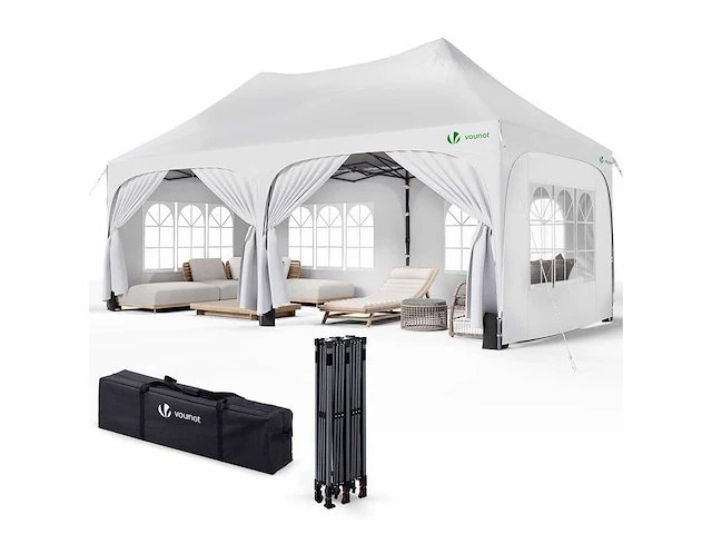 Vounot gazebo 3x6m partytent - afbeelding 1 van  6