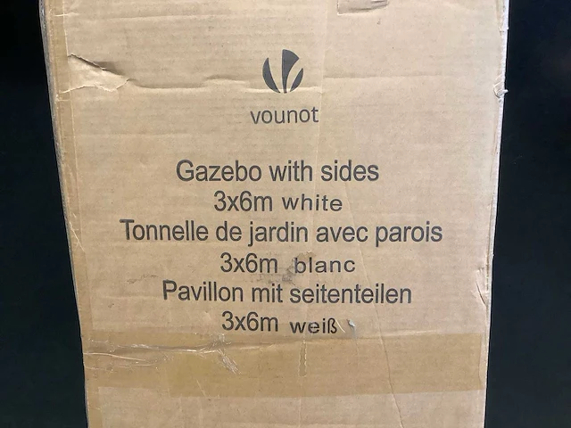 Vounot gazebo 3x6m partytent - afbeelding 3 van  6