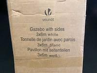 Vounot gazebo 3x6m partytent - afbeelding 3 van  6