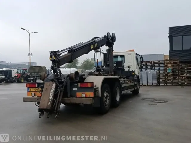 Vrachtwagen daf, cf 75.250 met haakarm hiab en hmf laadkraan, bouwjaar 2008 - afbeelding 2 van  72