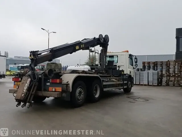 Vrachtwagen daf, cf 75.250 met haakarm hiab en hmf laadkraan, bouwjaar 2008 - afbeelding 3 van  72