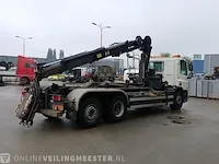 Vrachtwagen daf, cf 75.250 met haakarm hiab en hmf laadkraan, bouwjaar 2008 - afbeelding 4 van  72