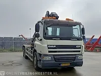Vrachtwagen daf, cf 75.250 met haakarm hiab en hmf laadkraan, bouwjaar 2008 - afbeelding 8 van  72