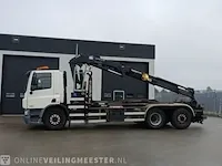 Vrachtwagen daf, cf 75.250 met haakarm hiab en hmf laadkraan, bouwjaar 2008 - afbeelding 12 van  72