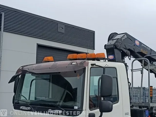 Vrachtwagen daf, cf 75.250 met haakarm hiab en hmf laadkraan, bouwjaar 2008 - afbeelding 48 van  72