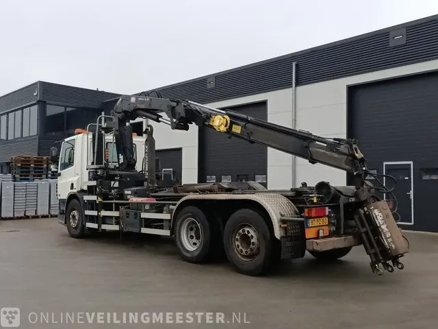 Vrachtwagen daf, cf 75.250 met haakarm hiab en hmf laadkraan, bouwjaar 2008 - afbeelding 45 van  72