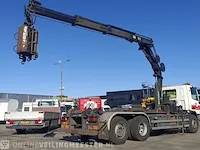 Vrachtwagen daf, cf 75.250 met haakarm hiab en hmf laadkraan, bouwjaar 2008 - afbeelding 62 van  72