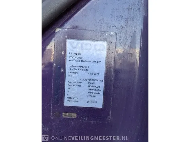 Vrachtwagen daf, fan cf 75.250, bouwjaar 2009 | 193781 km - afbeelding 20 van  30