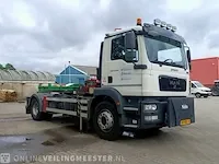 Vrachtwagen man, tgm 18.250 4x2 bl eev - kraan hmf met grijper en container lift systeem, bouwjaar 2012 | 143862 km | 87-bbf-4 - afbeelding 5 van  43