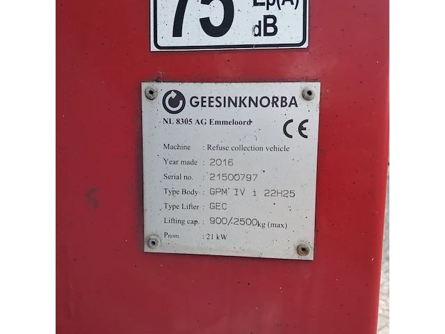 Vrachtwagen met afvalinzamelingssysteem iveco, ad260sy/ps cng, bouwjaar 2016 - afbeelding 6 van  45