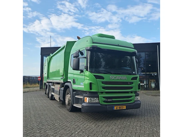 Vrachtwagen met afvalinzamelingssysteem scania, p280, bouwjaar 2015 - afbeelding 1 van  52
