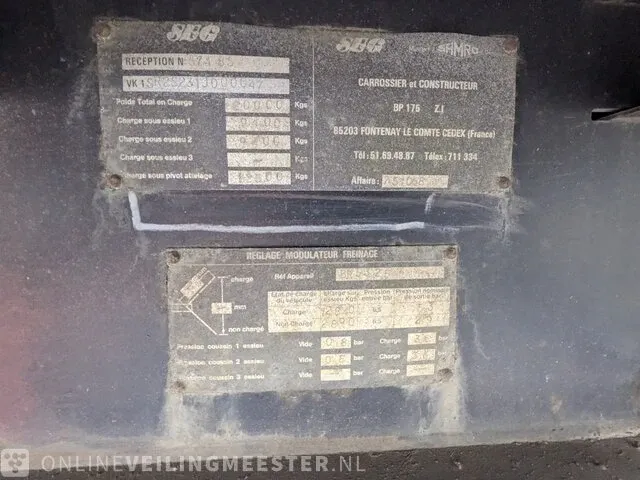 Vrachtwagen oplegger samro, sr 2s 23 - afbeelding 7 van  32
