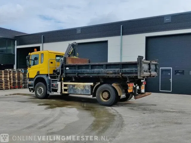 Vrachtwagen scania, p340 met autolaadkraan fassi f110axs en kipper, bouwjaar 2006 | 222165 km | bs-hn-63 - afbeelding 4 van  51