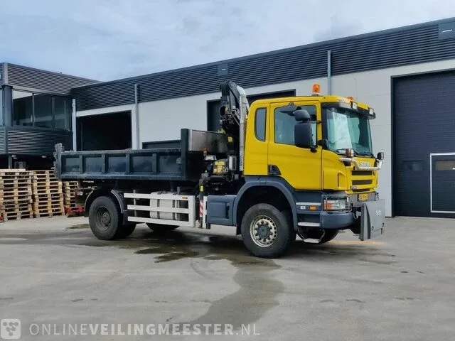 Vrachtwagen scania, p340 met autolaadkraan fassi f110axs en kipper, bouwjaar 2006 | 222165 km | bs-hn-63 - afbeelding 48 van  51