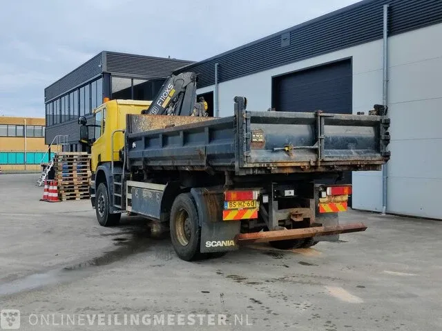 Vrachtwagen scania, p340 met autolaadkraan fassi f110axs en kipper, bouwjaar 2006 | 239401 km | bs-hz-60 - afbeelding 3 van  41